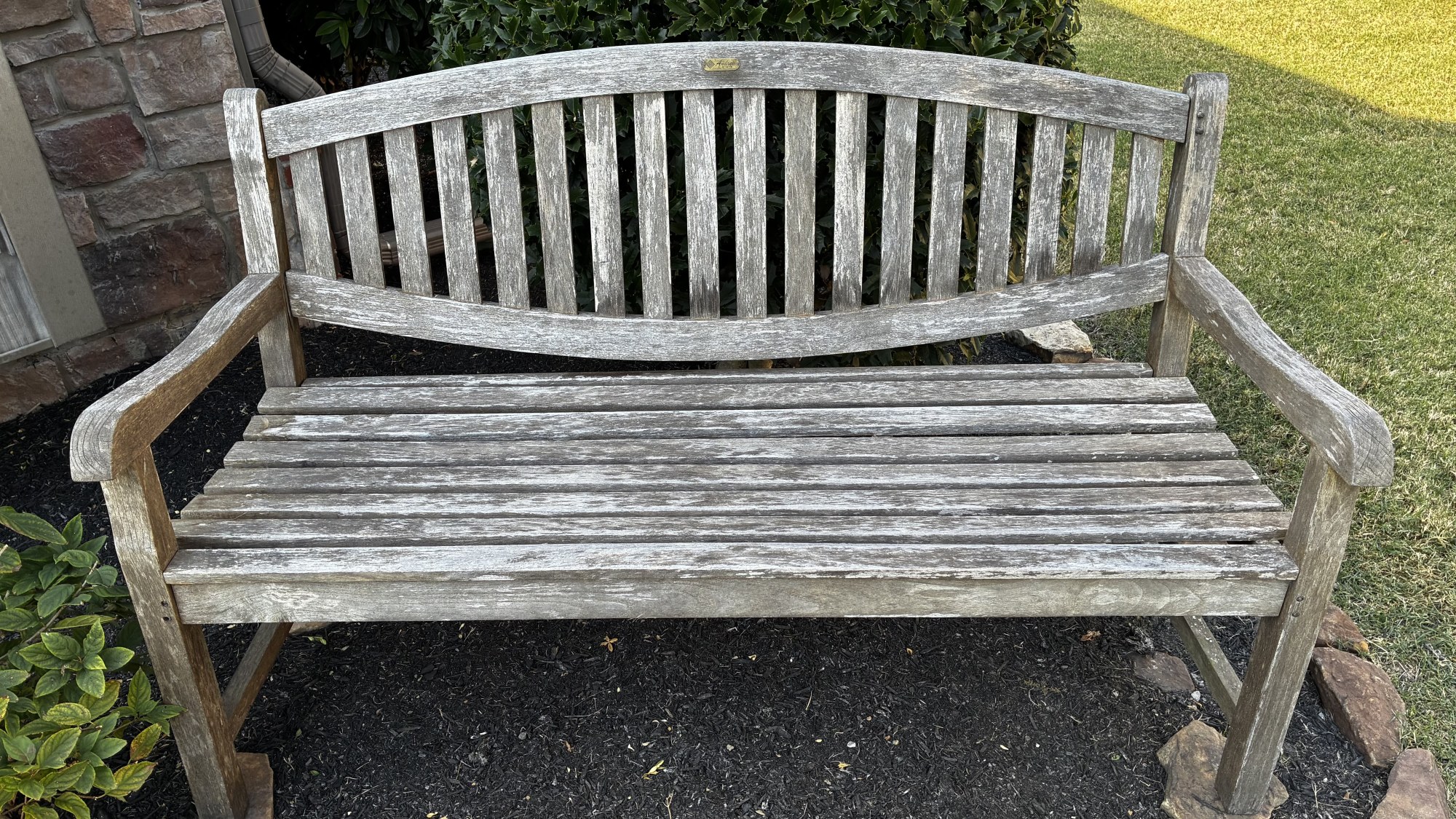 Andrew Teak Outdoor Bench - Solid and sturdy