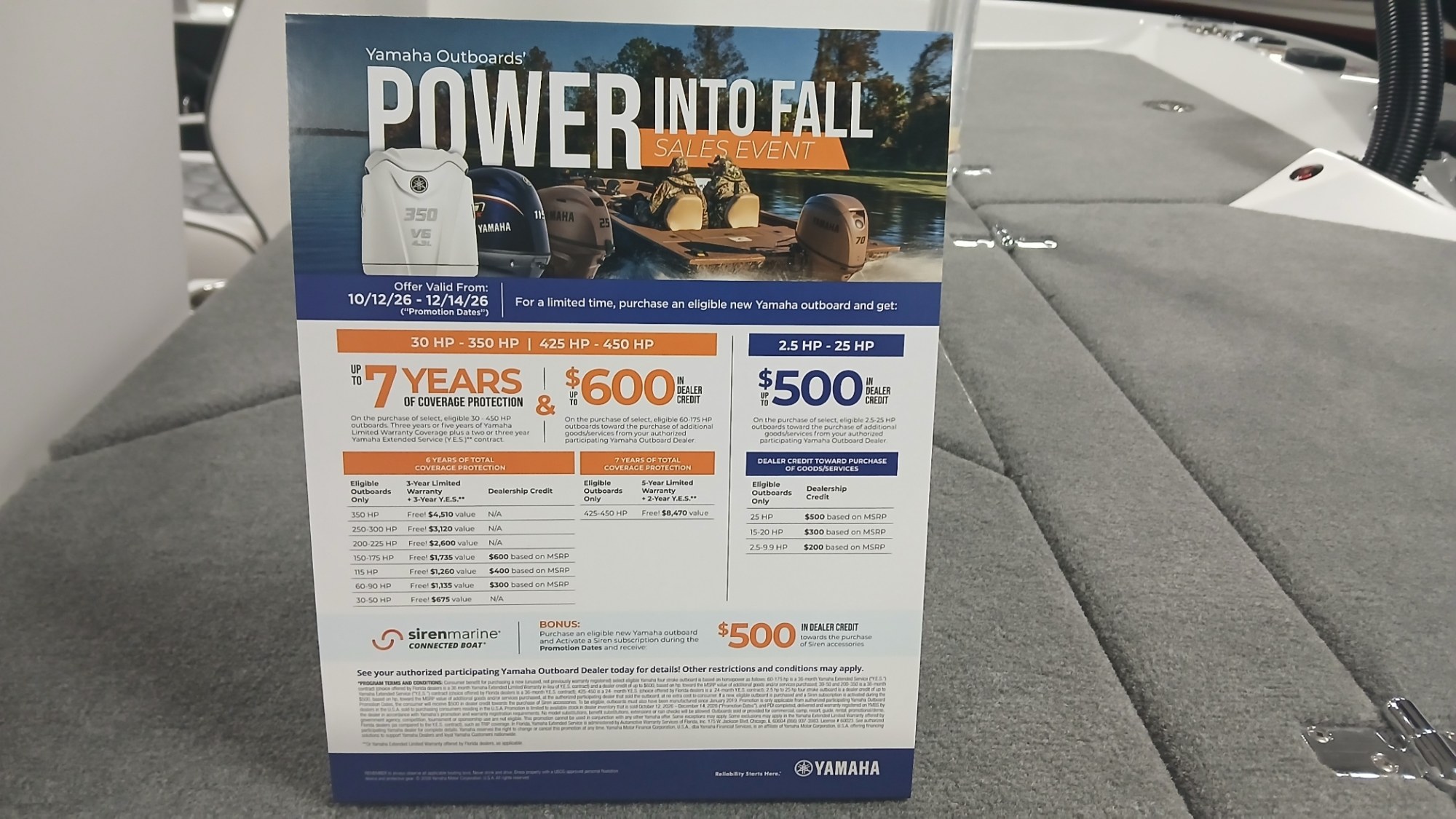Yamaha Outboards In Stock-Power Into Fall Sales Event
