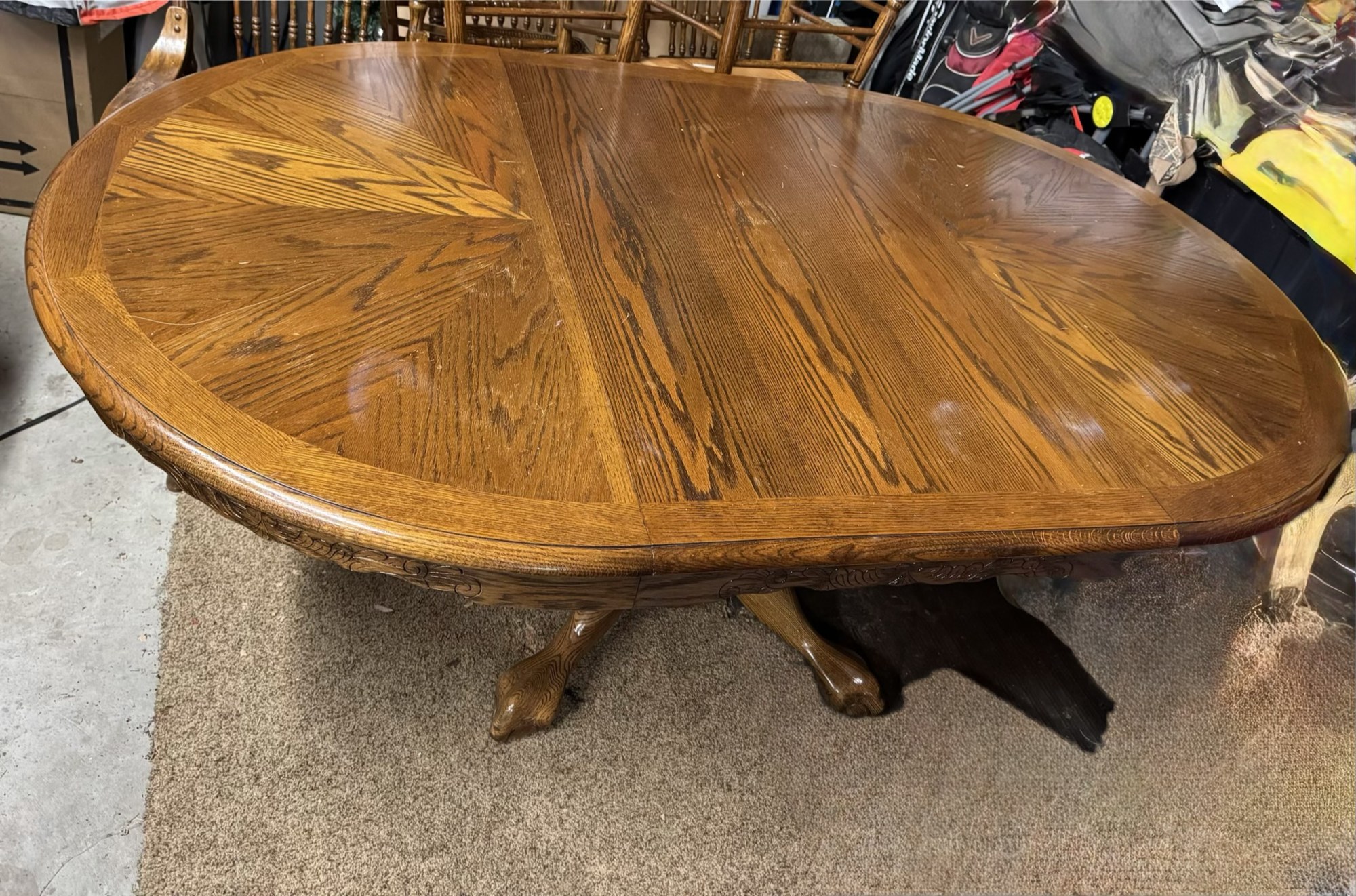 Dining table and chairs