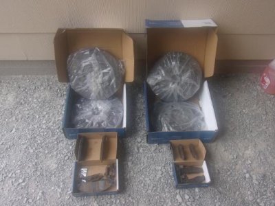 Nice set of Rotors & brakes for a 2001 Pontiac Firebird