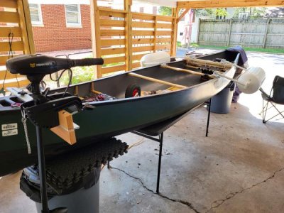 Old Town Canoe & motor w/ HD trailer - EXTRAS 