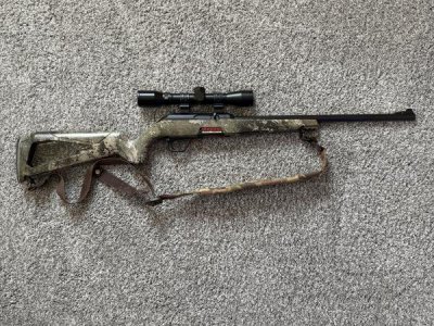 Winchester Wildcat 22 Rifle Camo with Scope and Sling
