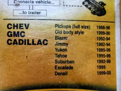 CHEVROLET / GMC Vehicle Specific Towing Wiring Kit