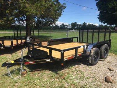 NEW 82"X12' TANDEM UTILITY W \TOOLBOX
