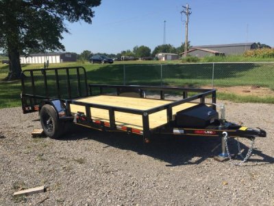 NEW 82" X 14' HEAVY DUTY SINGLE AXLE UTILITY