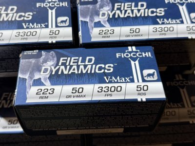 Fiocchi .223 rem. Vmax ammo