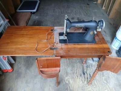 Antique Electric Singer Sewing Machine